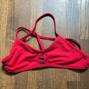 Red Jolyn Tomcat Bikini Top Size S